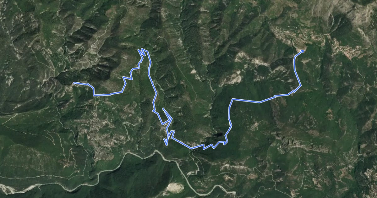 Маршрут Les Boucles de l'Estéron - Etape 6 на спутниковом снимке