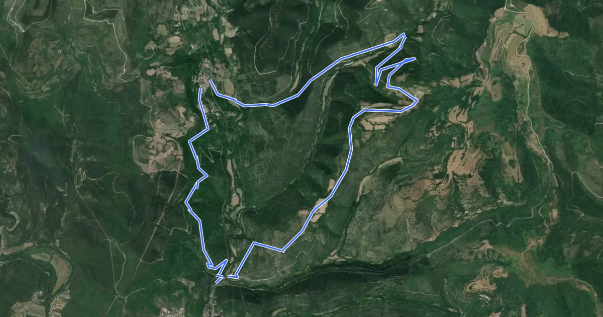 Маршрут Les Buis на спутниковом снимке