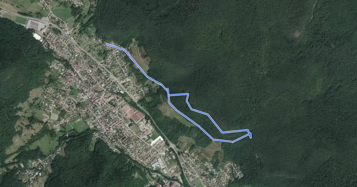 Маршрут Les carrières de Buhl на спутниковом снимке