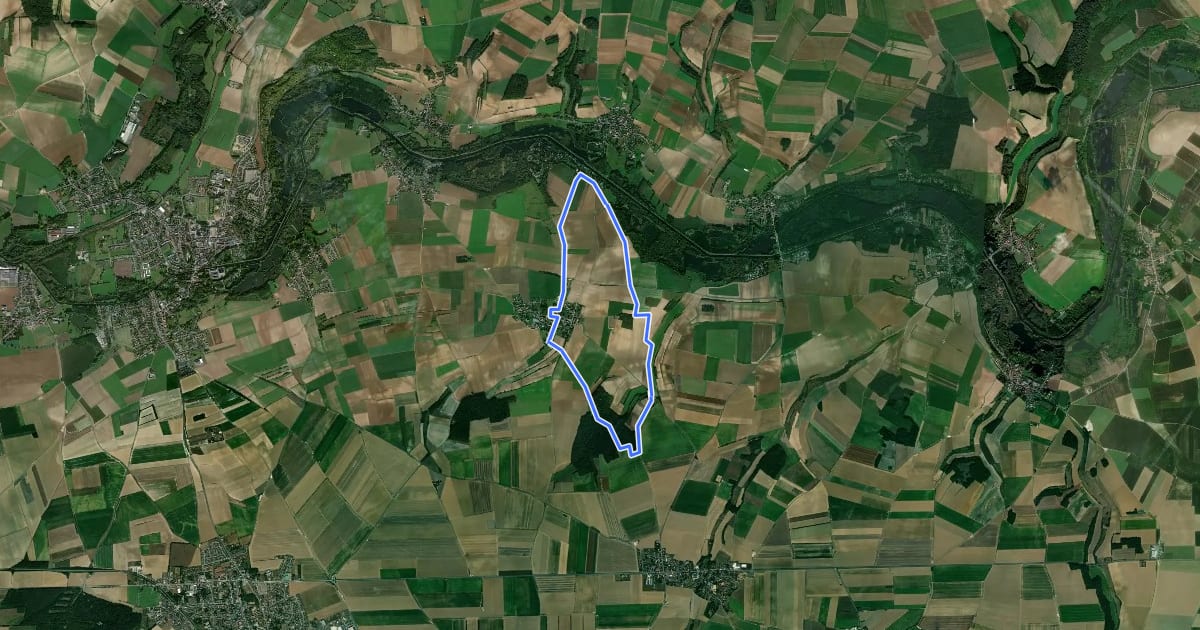 Маршрут Les Deux Chapelles на спутниковом снимке