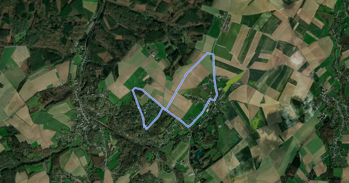 Маршрут Les environs de Strichon на спутниковом снимке