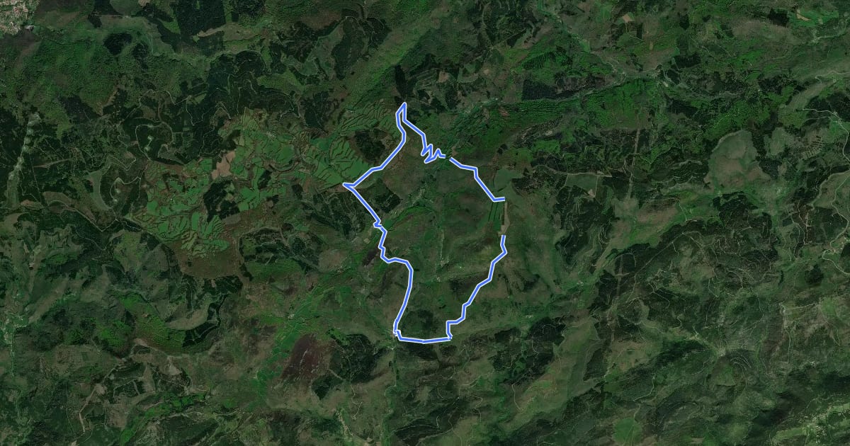 Маршрут Les Hauts de Ferrals на спутниковом снимке