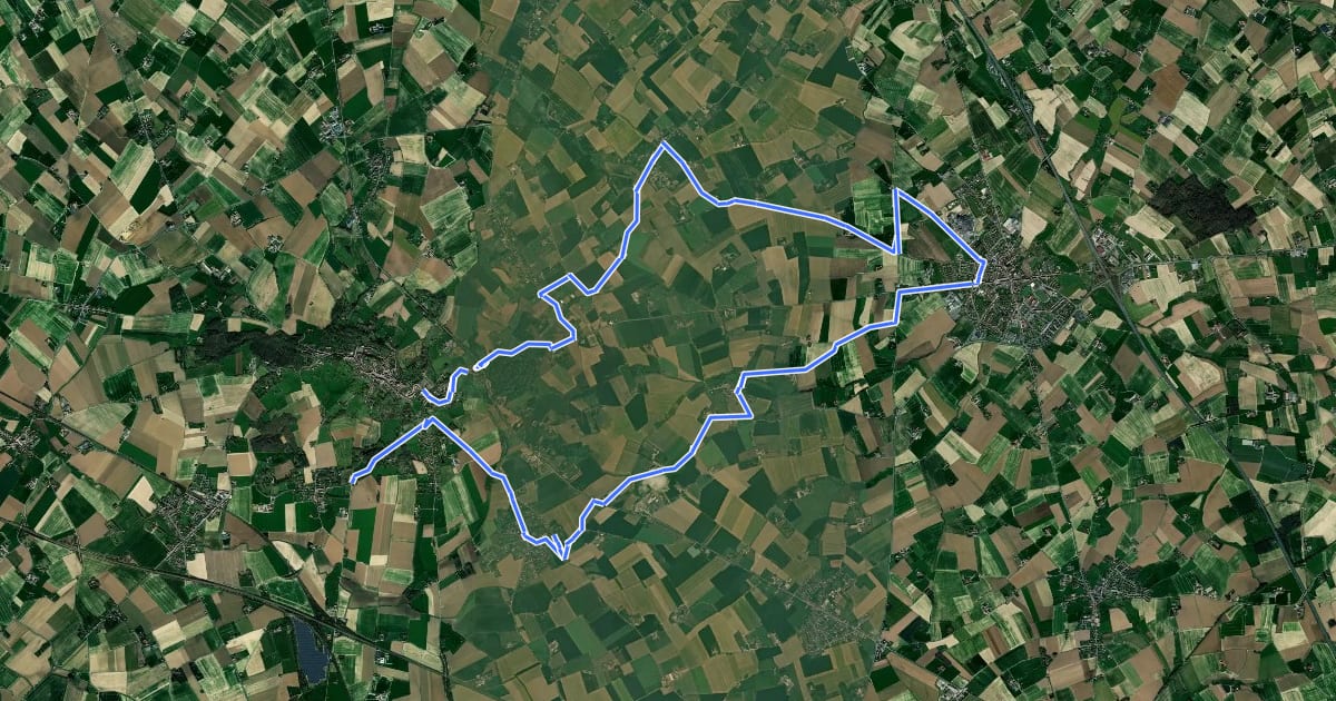 Маршрут Les Moulins de Flandre n°1 на спутниковом снимке