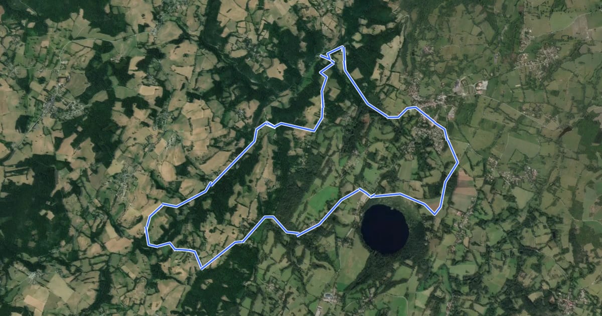 Маршрут Les Moulins de la Morge на спутниковом снимке