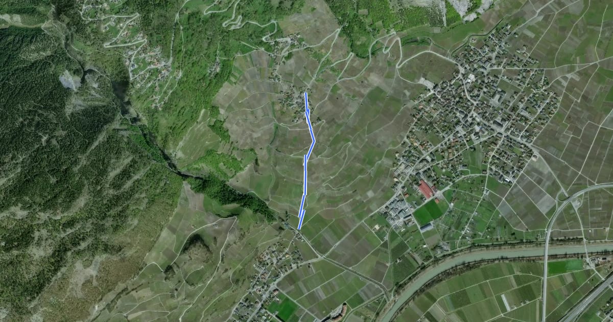 Маршрут Les Moulins Gorges de La Salantse - Produit на спутниковом снимке