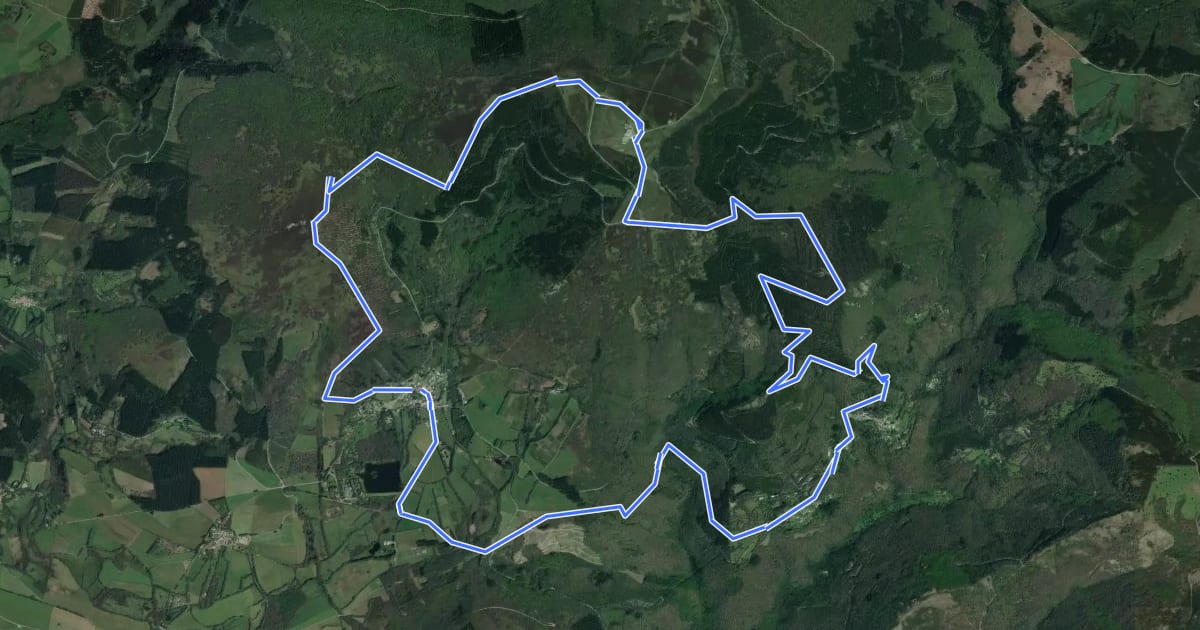 Маршрут Les Panoramas на спутниковом снимке