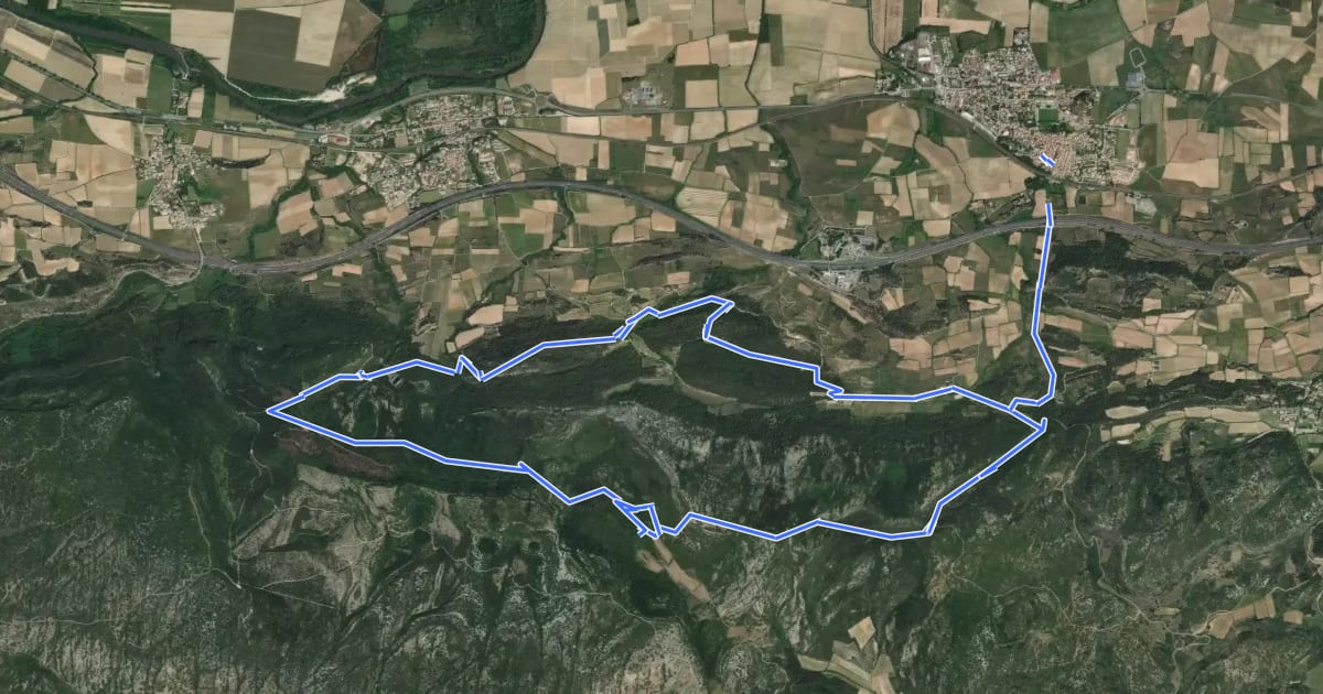Маршрут Les Pinsapos et les Deux Lacs на спутниковом снимке