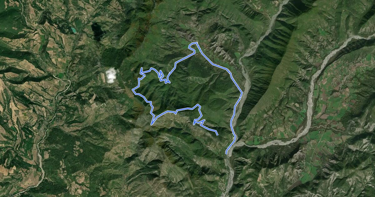 Маршрут Les pistes du bois du Siron на спутниковом снимке