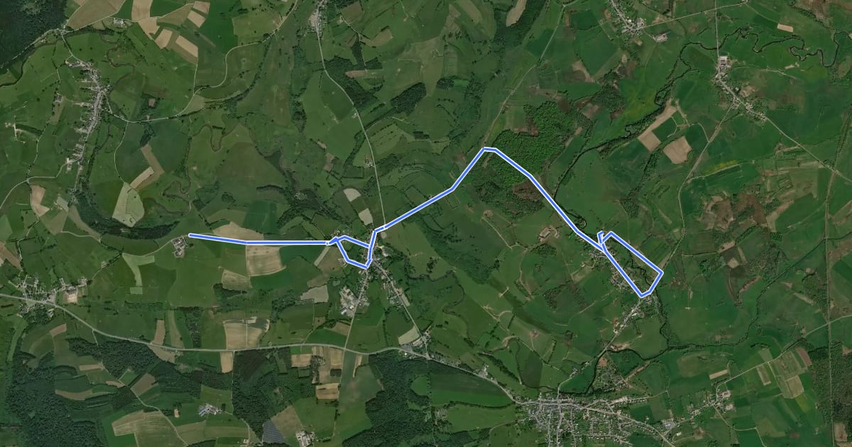 Маршрут Les Quatre Vallées на спутниковом снимке
