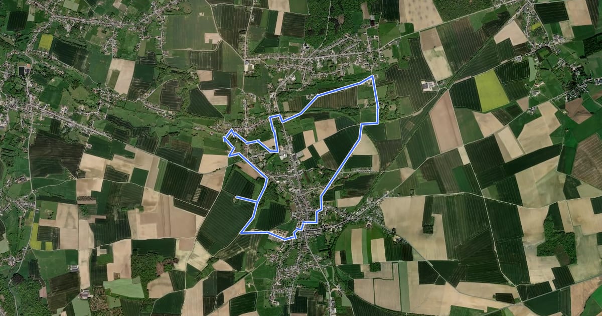Маршрут Les Ruelles de Félicien на спутниковом снимке
