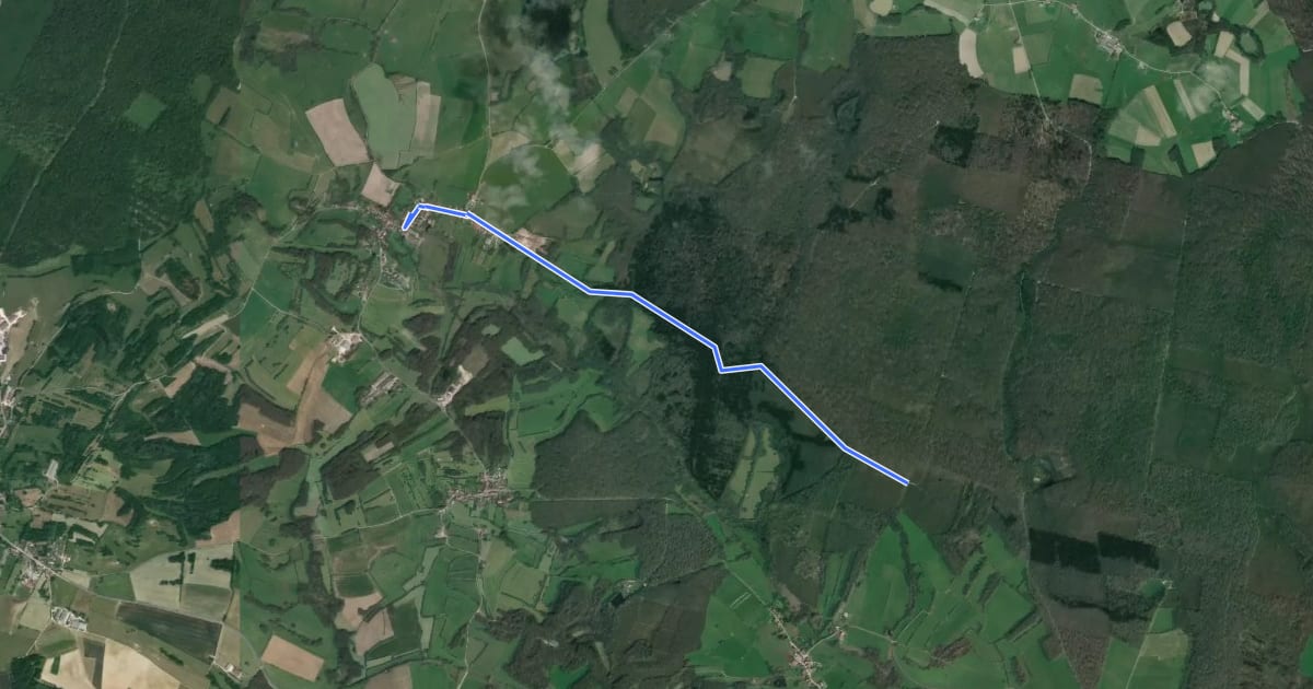 Маршрут Les sources en forêt - Antenne 01 на спутниковом снимке