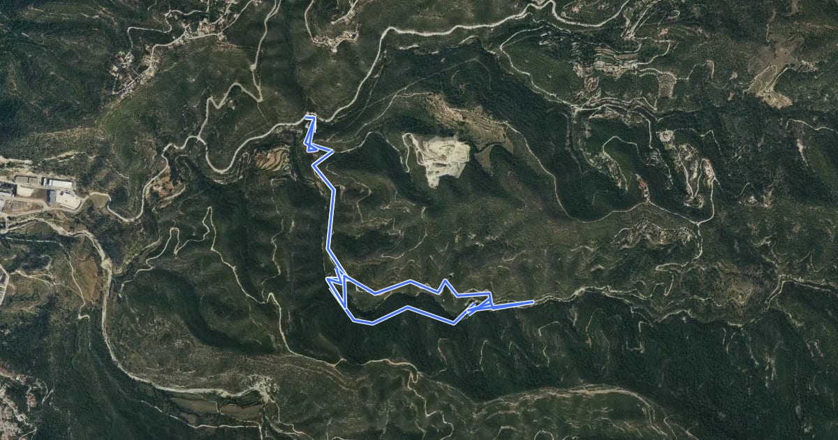 Маршрут Les tines de la vall del Flequer на спутниковом снимке