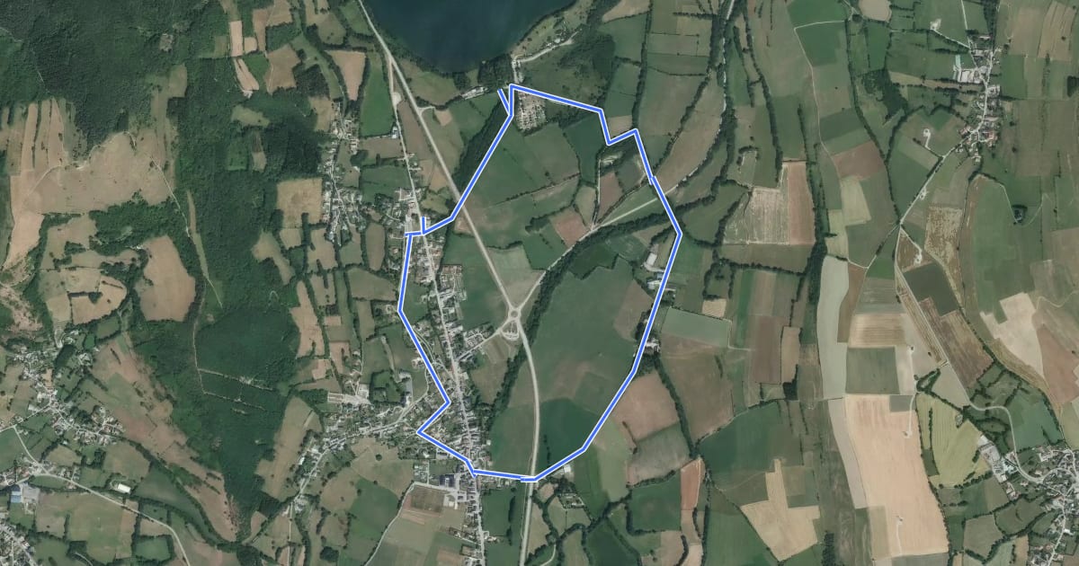 Маршрут Les Tunnels на спутниковом снимке