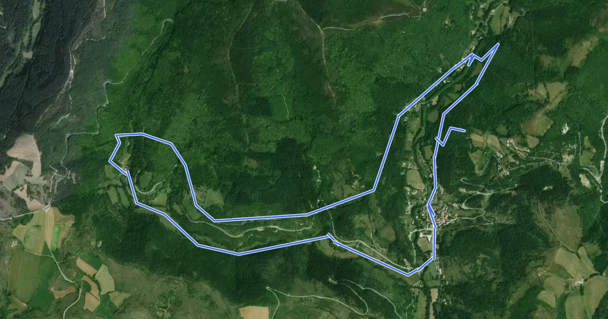 Маршрут Les viaducs на спутниковом снимке