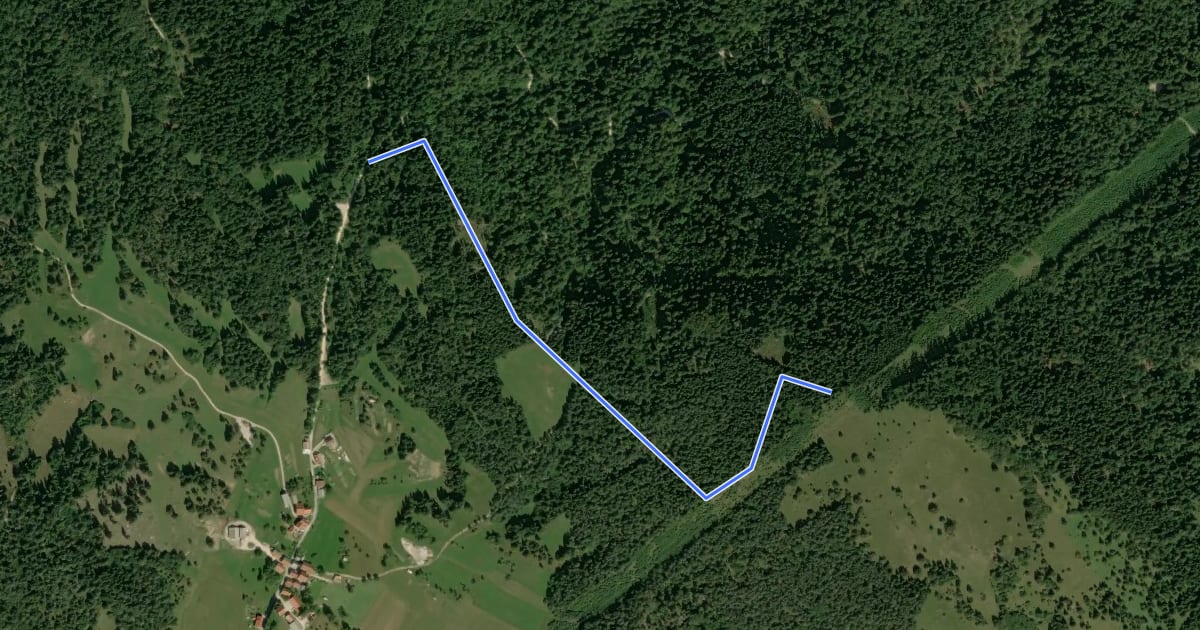 Маршрут Leskovica на спутниковом снимке