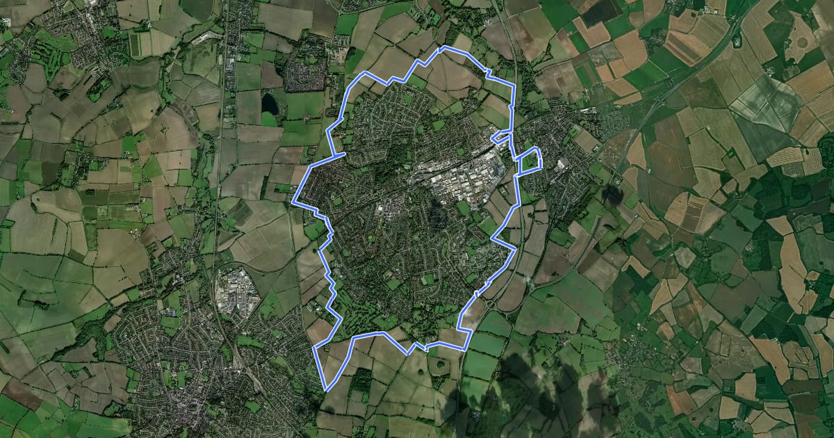 Маршрут Letchworth Greenway на спутниковом снимке
