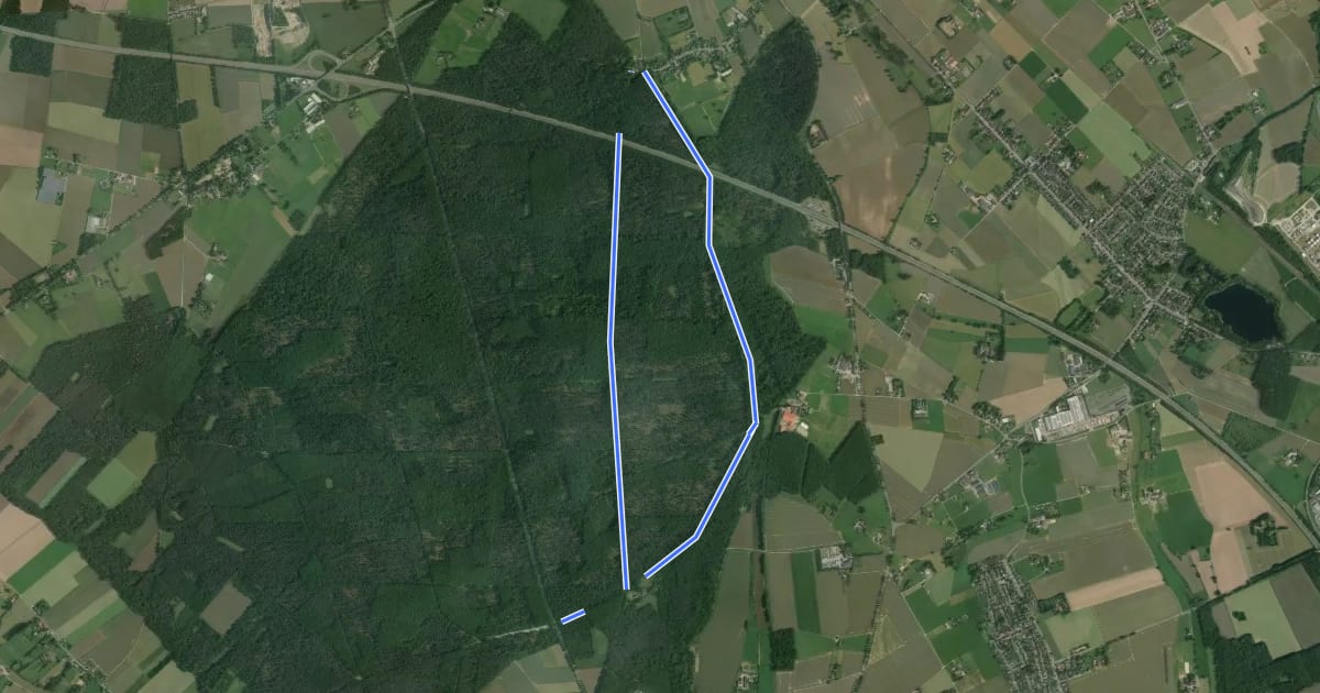 Маршрут Leucht Ost Rundweg A6 на спутниковом снимке