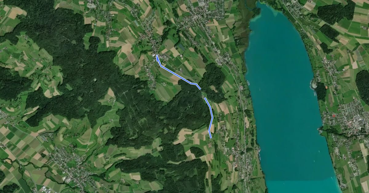 Маршрут Leutwil - Häfni - Birrwil Uf Berg на спутниковом снимке
