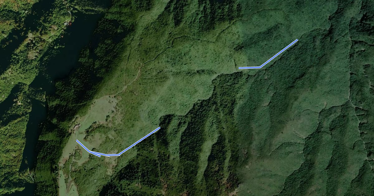 Маршрут Levada do Poço do Bezerro на спутниковом снимке