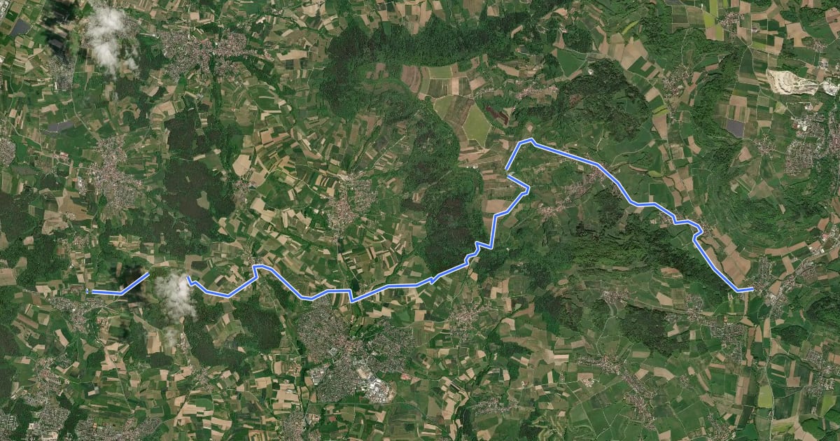 Маршрут Leyerbergweg на спутниковом снимке