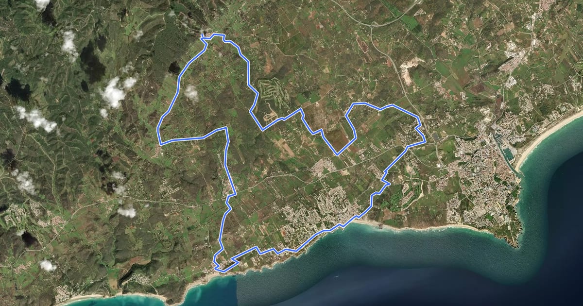 Маршрут LGS BTT P5 на спутниковом снимке