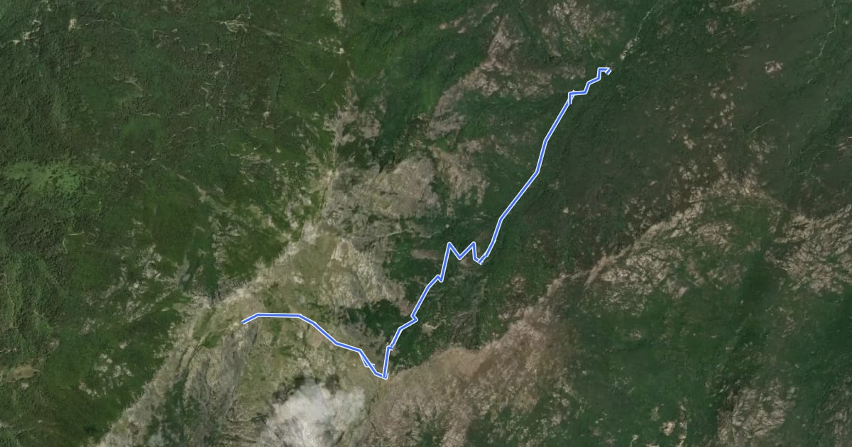 Маршрут Liaison Catastaghju-GR20 Refuge d'Usciolu на спутниковом снимке