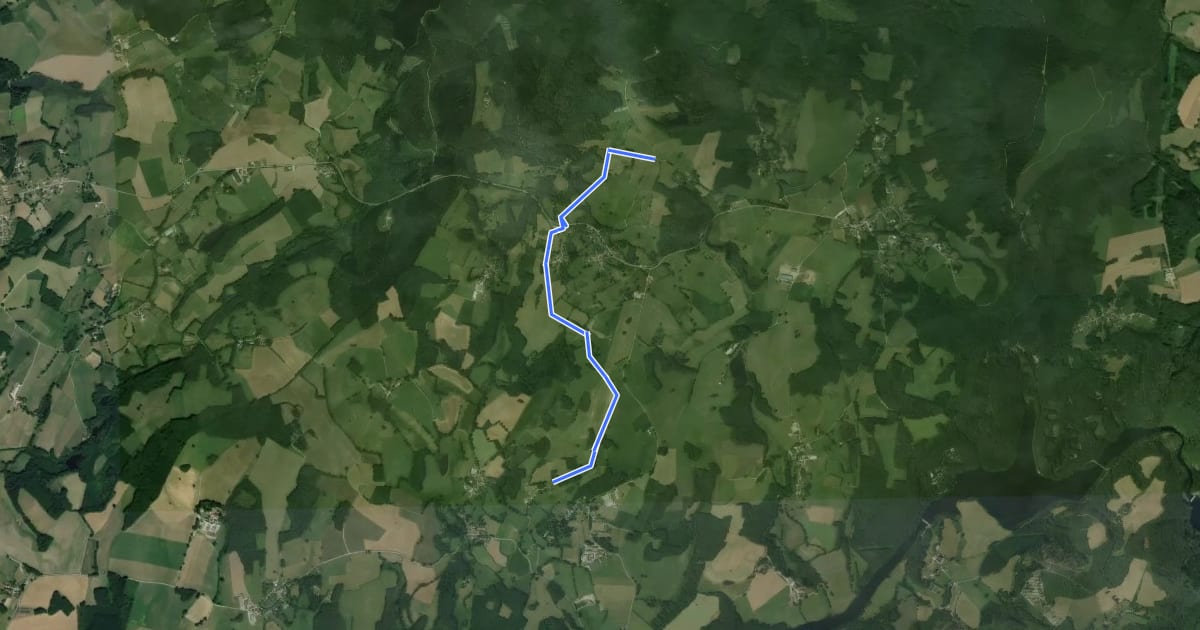 Маршрут Liaison - Circuit des charbonnières - Les trois villages на спутниковом снимке