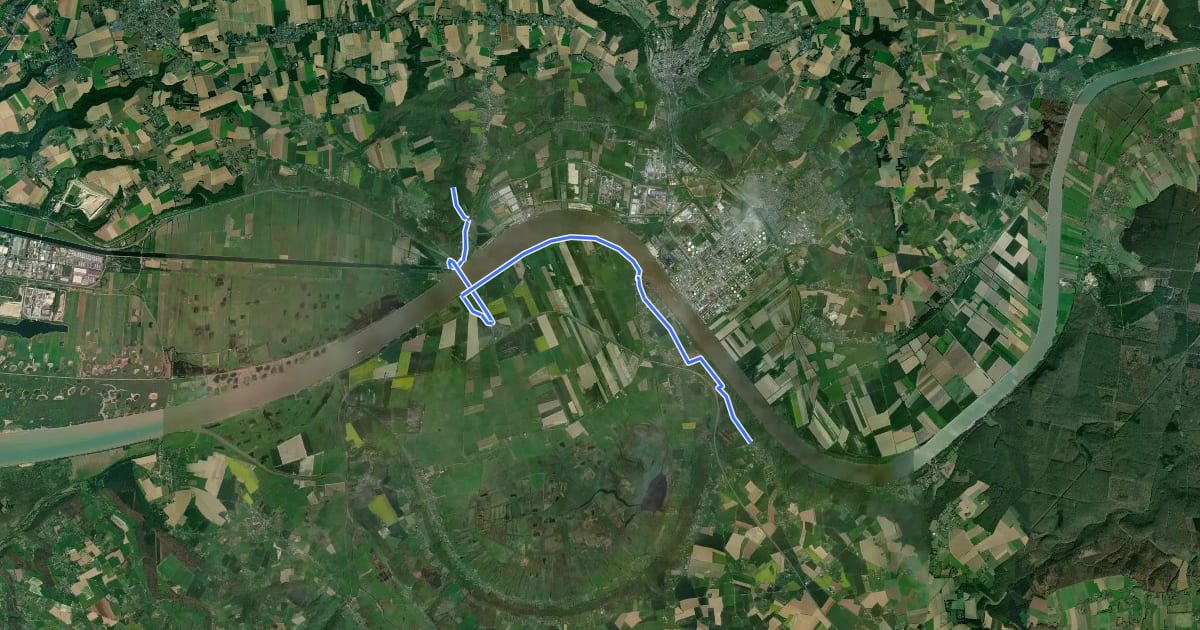Маршрут Liaison Pont de Tancarville на спутниковом снимке