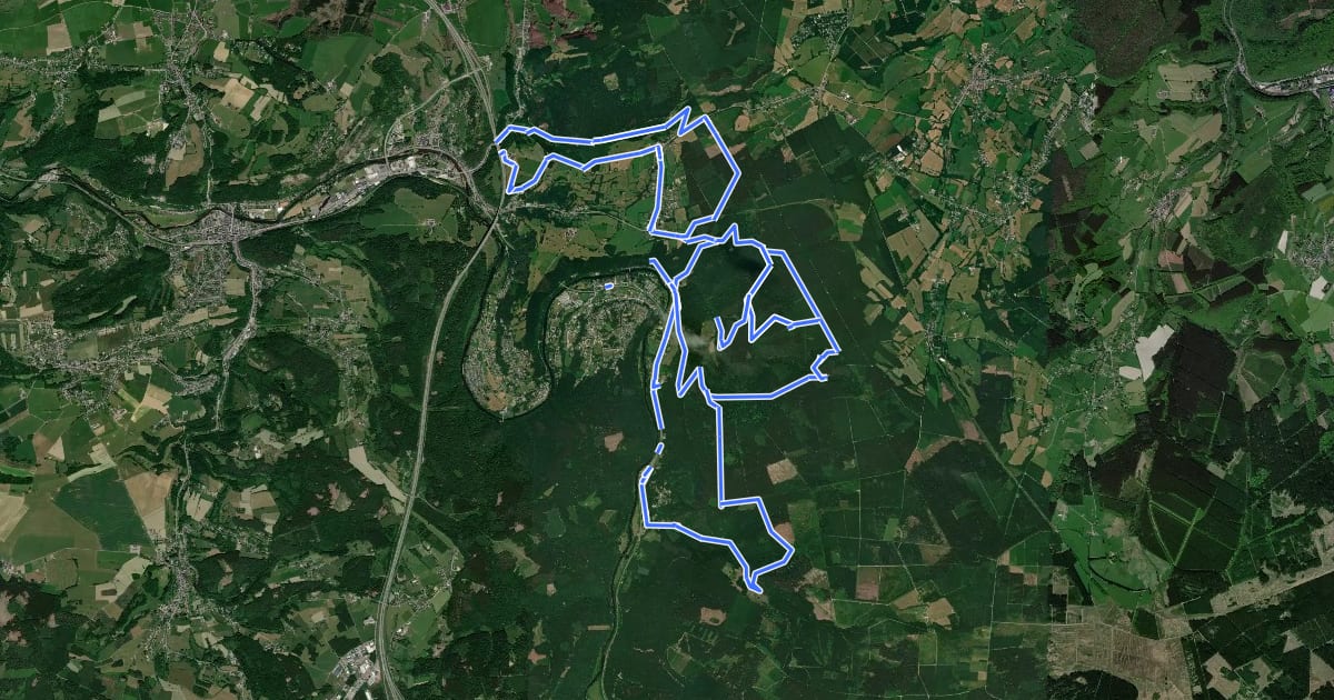 Маршрут Liaison vers descentes enduro VTT на спутниковом снимке