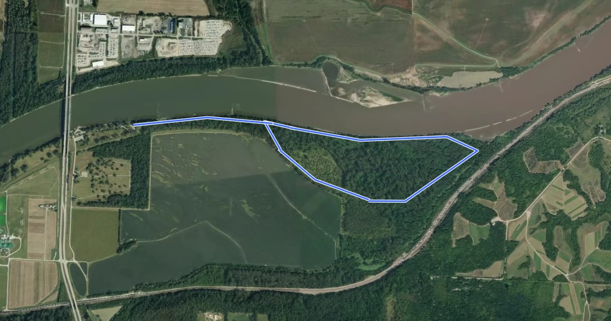 Маршрут Liberty Bend Trail на спутниковом снимке