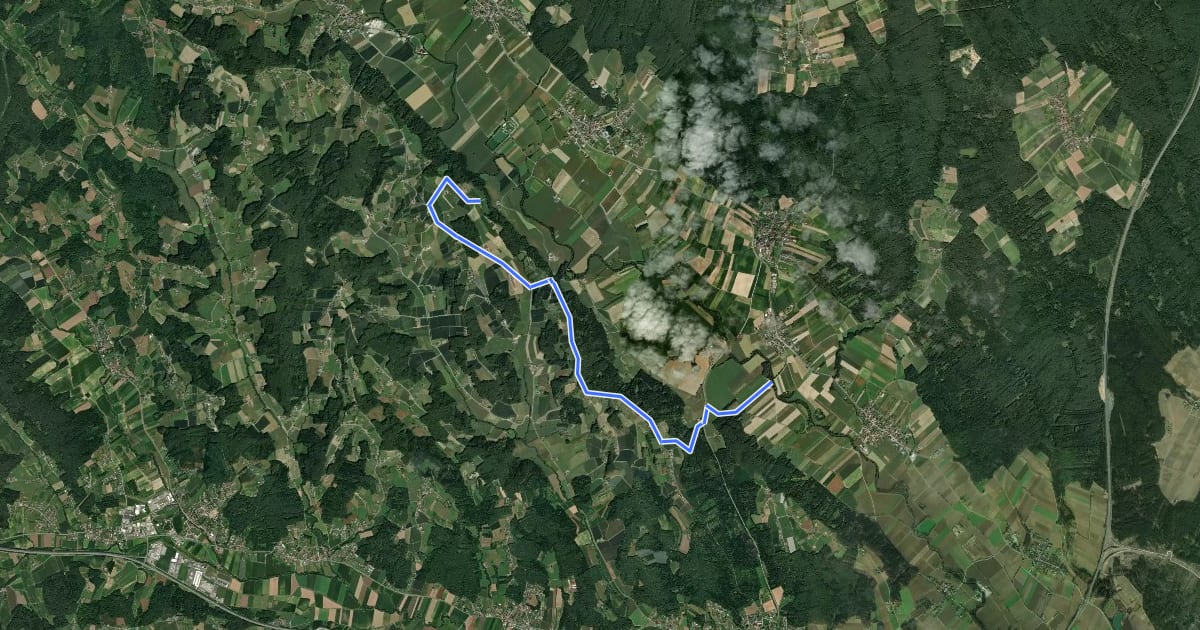 Маршрут Lichteneggtour на спутниковом снимке