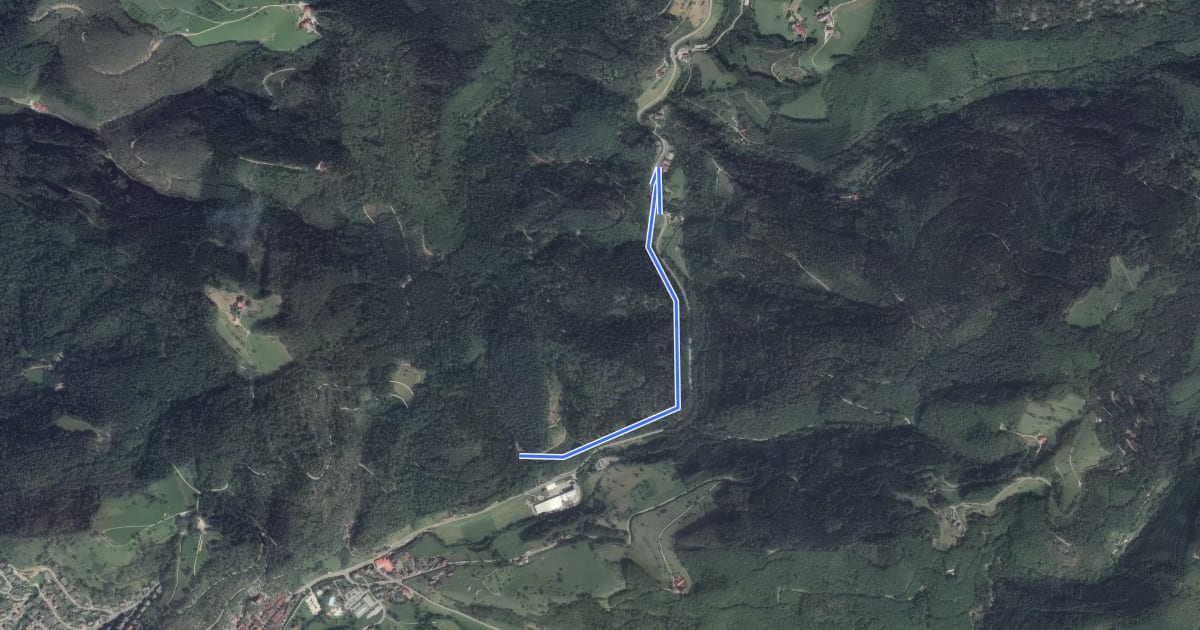 Маршрут Lierbach Freizeitheim Taube - Nordwasser на спутниковом снимке