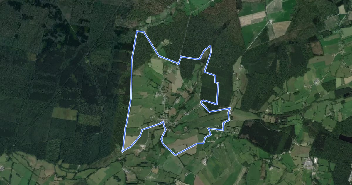 Маршрут Ligne Maginot et Blockhaus на спутниковом снимке