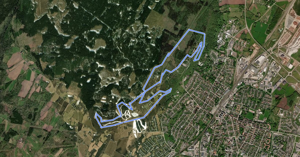 Маршрут Lila 10 km на спутниковом снимке