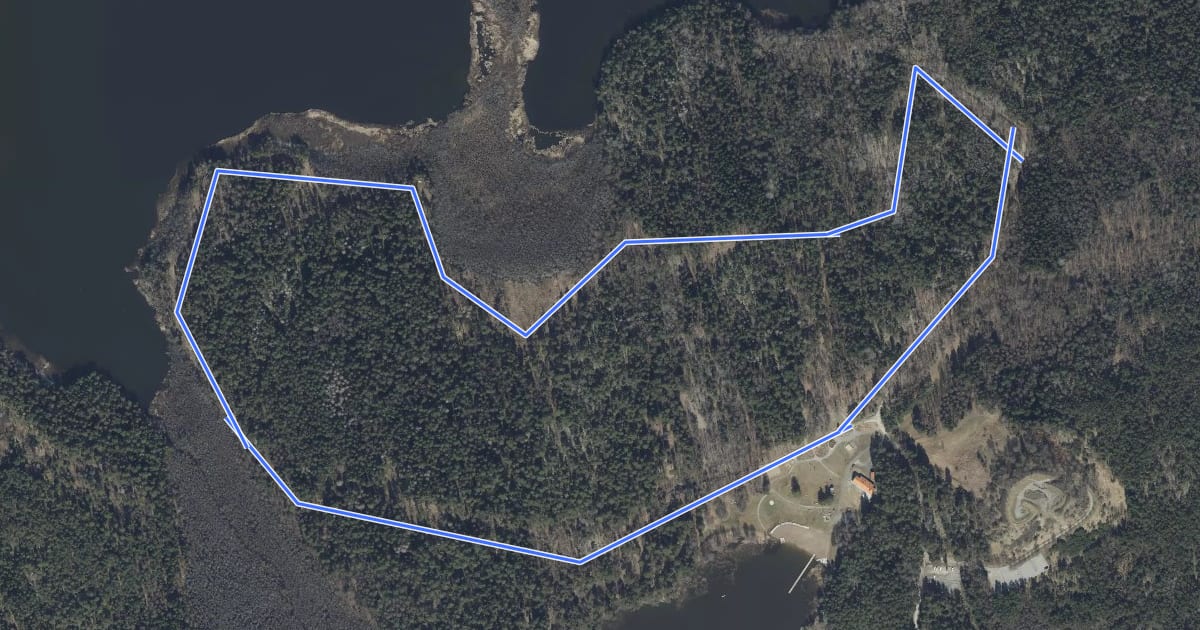 Маршрут Lillsjön motionsspår 3 km на спутниковом снимке