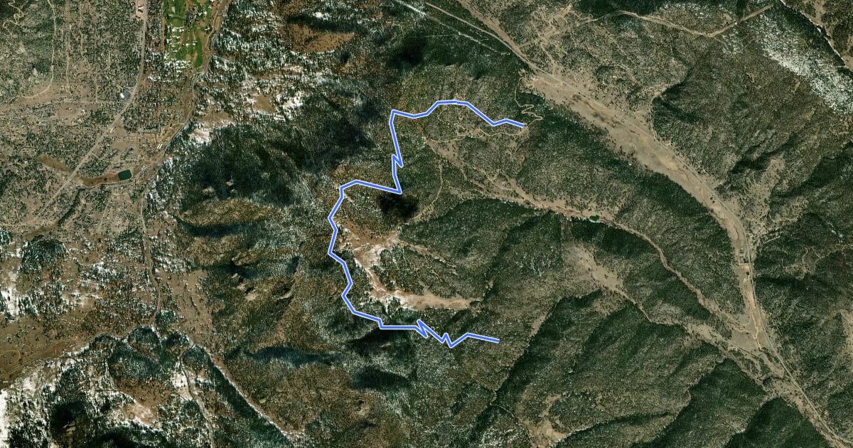 Маршрут Limber Pine Trail на спутниковом снимке