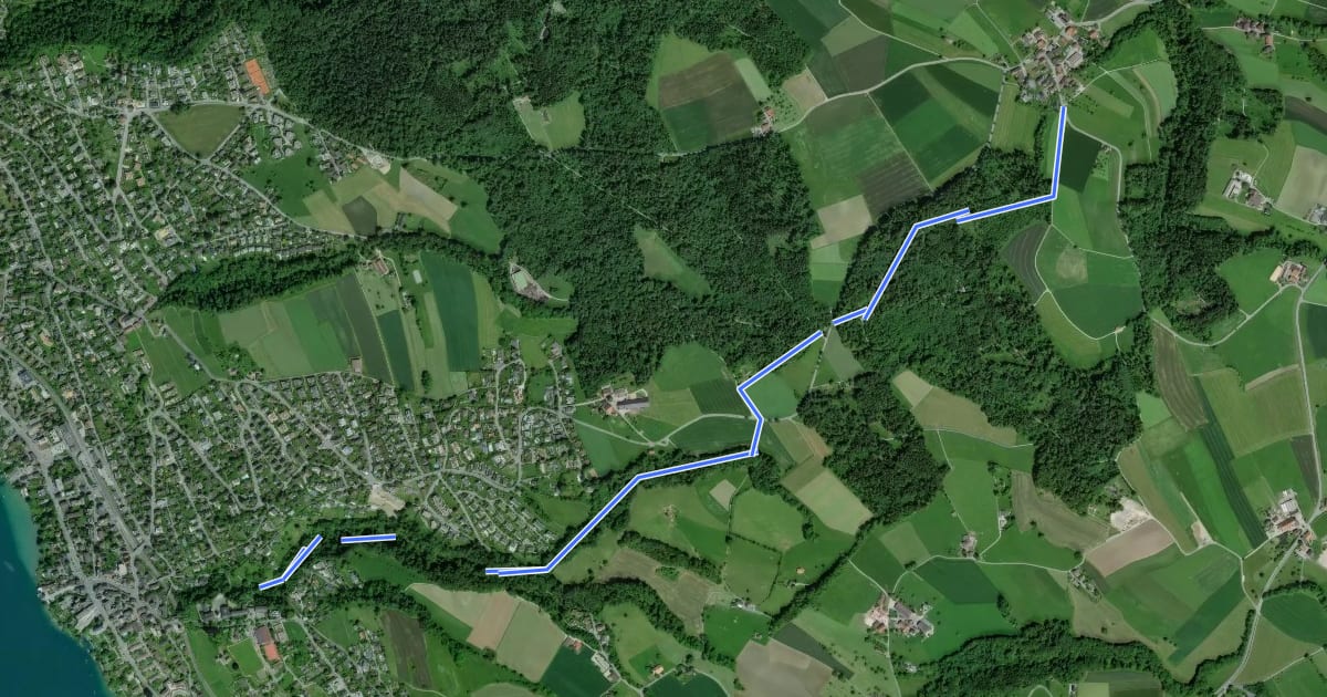 Маршрут Limberg - Erlenbach Dorfbach на спутниковом снимке