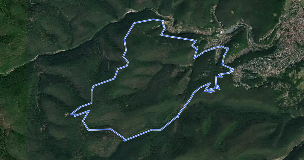 Маршрут Limburg-Hammelstal-Hardenburg на спутниковом снимке