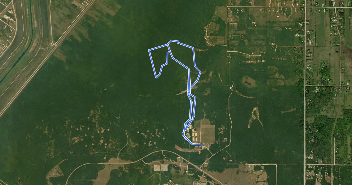 Маршрут Lime Kiln Trail на спутниковом снимке