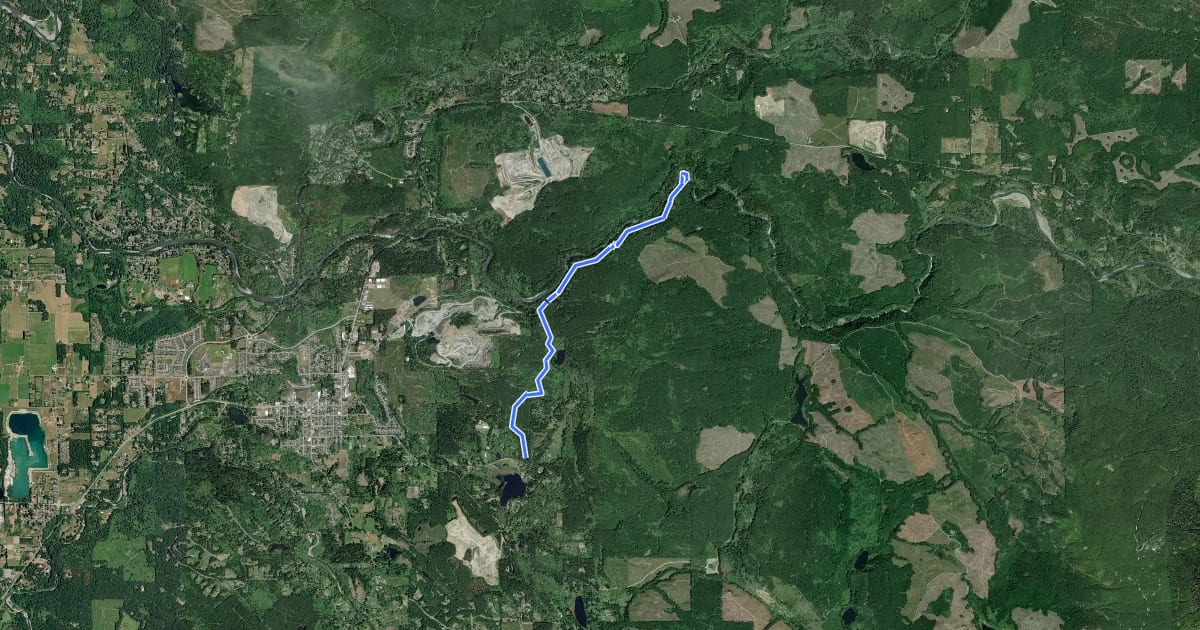 Маршрут Lime Kiln Trail на спутниковом снимке