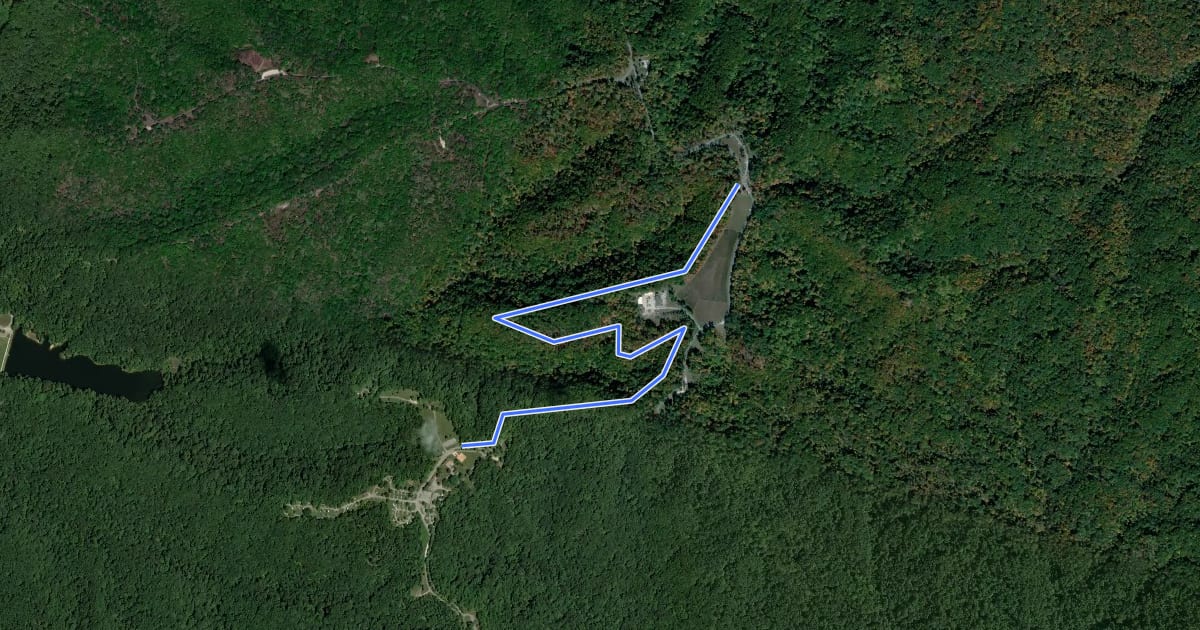 Маршрут Limekiln Trail на спутниковом снимке