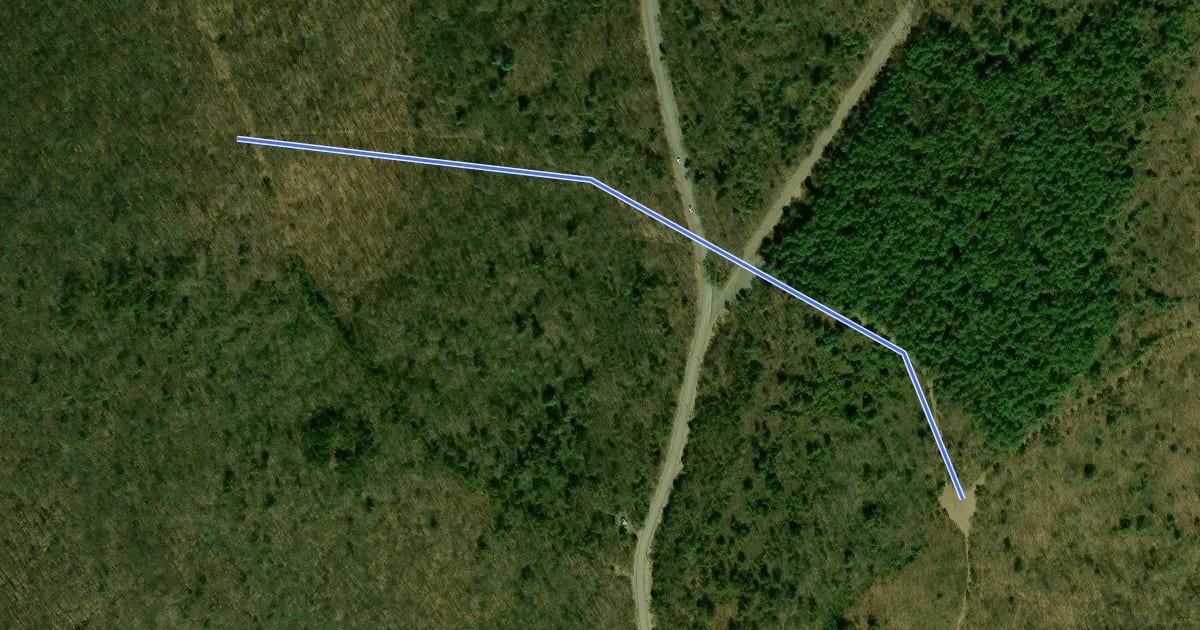 Маршрут Lincoln Trail на спутниковом снимке