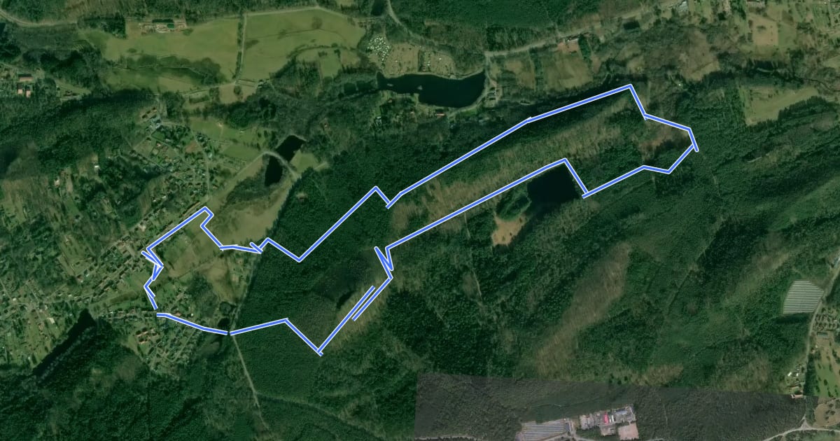 Маршрут Lindelskopf-Tour на спутниковом снимке