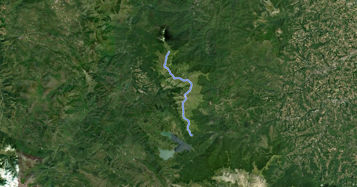 Маршрут Linea di cresta Monti della Laga tra Lazio - Marche - Abruzzo на спутниковом снимке
