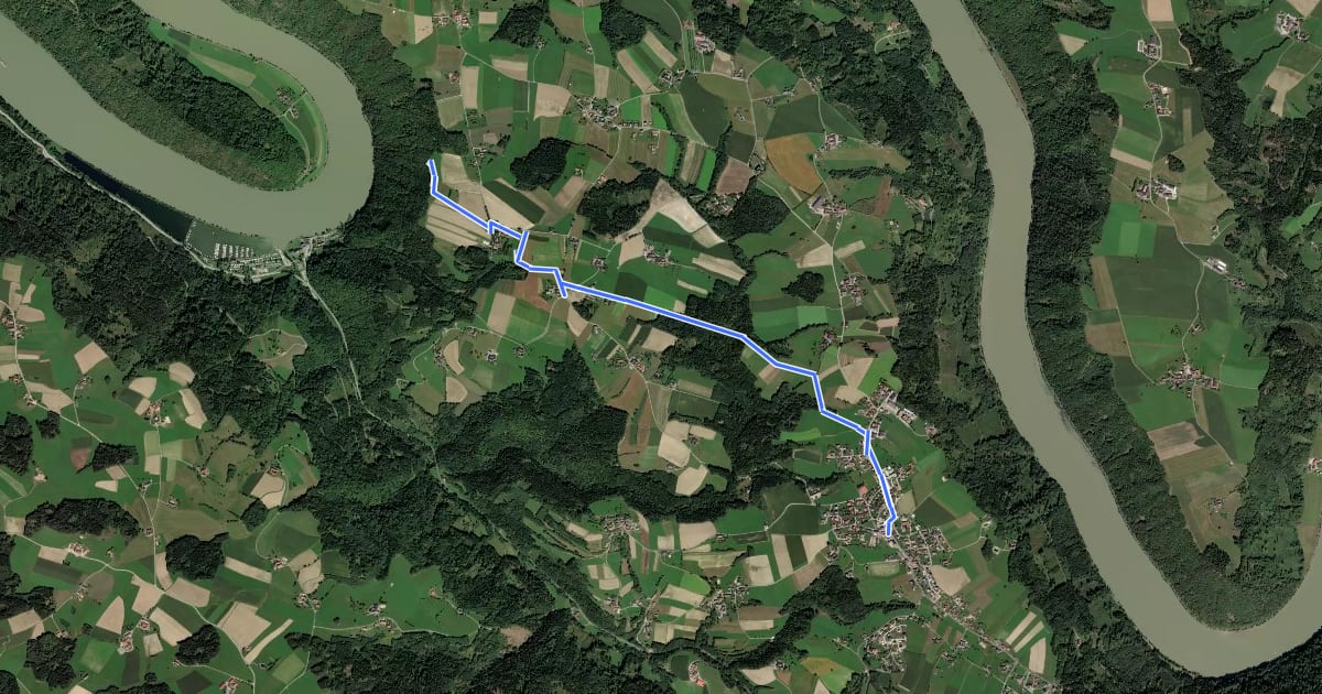 Маршрут Linetshuber Aussicht на спутниковом снимке
