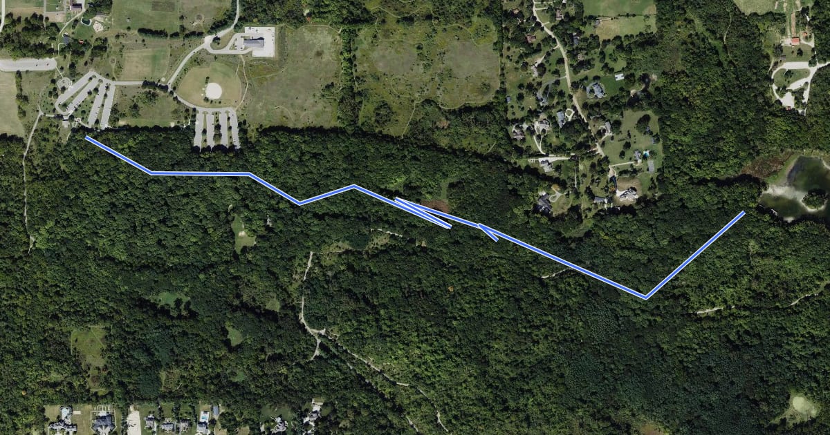 Маршрут Linking Trail на спутниковом снимке