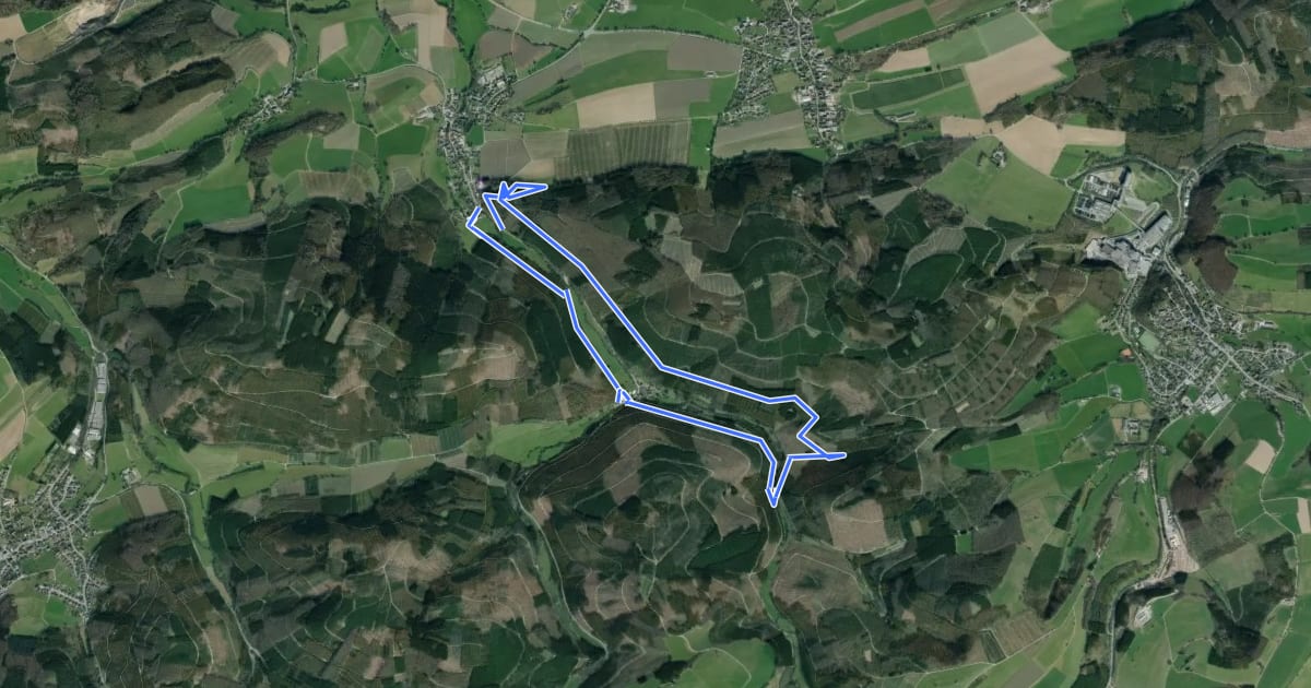 Маршрут Linnepe Rundweg L2 на спутниковом снимке
