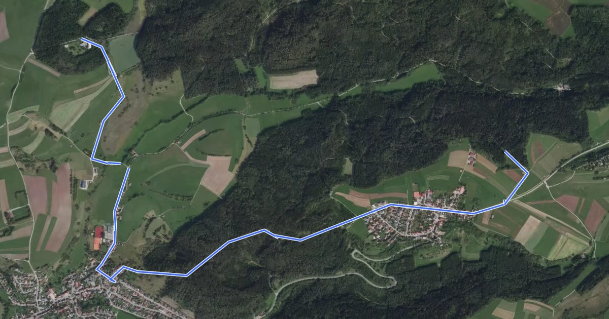 Маршрут Linsenberg-Rundweg на спутниковом снимке