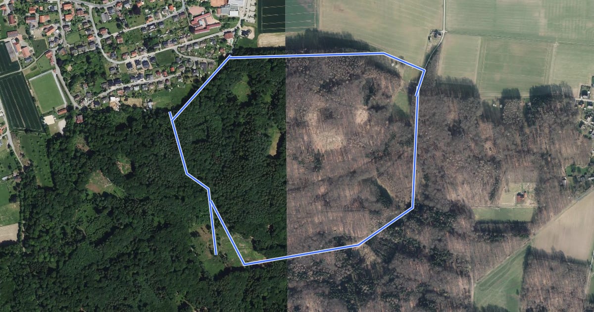 Маршрут Lintorf Rundweg 4 на спутниковом снимке