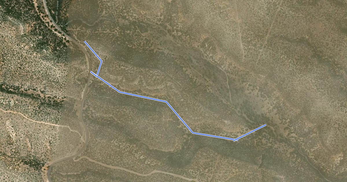 Маршрут Lion Cave Trail на спутниковом снимке